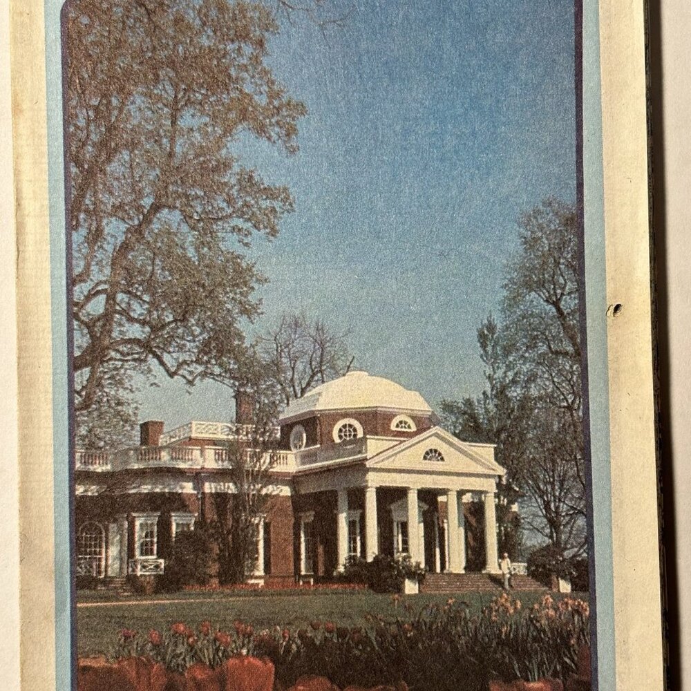 Vintage Virginia State US Travel Tourism Road Map 1984 1985 Souvenir Monticello - Picture 3 of 16